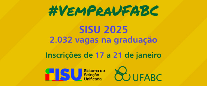 UFABC oferece mais de 2 mil vagas na graduação para novos estudantes via SiSU 2025