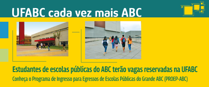 Estudantes das escolas públicas do ABC contarão com reserva de vagas para ingresso na graduação da UFABC a partir de 2025